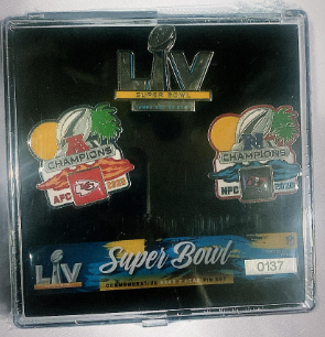 2020 Super Bowl Commemorative Head 2 Head Pin Set