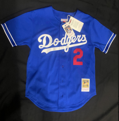 Los Angeles Dodgers MLB Batting Practice LASORDA #2 Authentic Throwback Jersey