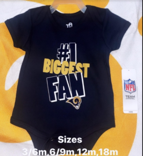 LA Rams Onesie "#1  Biggest Fan"