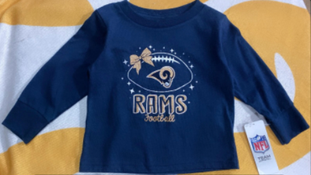 LA Rams NFL Long Sleeve Shirt for Toddlers