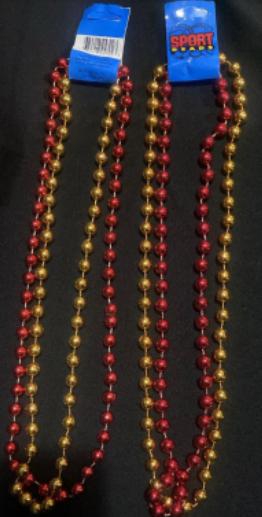 Sport Beads Gold and Burgundy