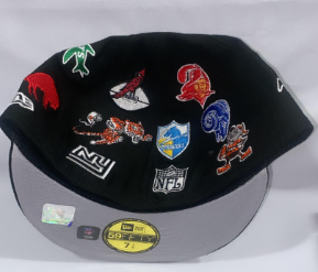 NFL All Teams Logo 59FIFTY Fitted Collection Hat Black 2