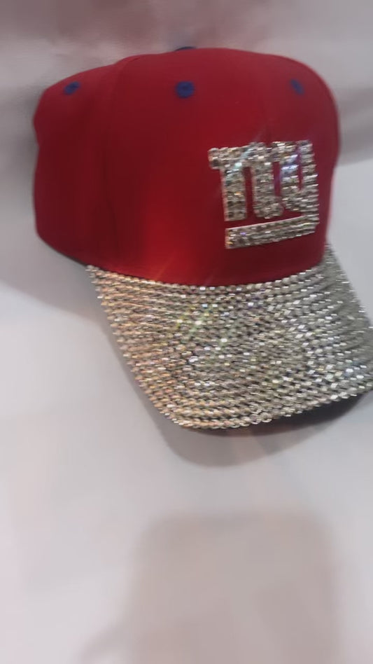 New York Giants Bedazzled Adjustable Hat