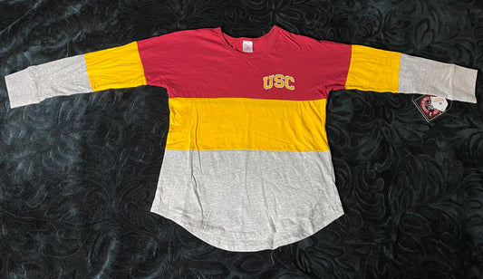 USC Trojans Little Girls T-Shirt with Bling on Logo