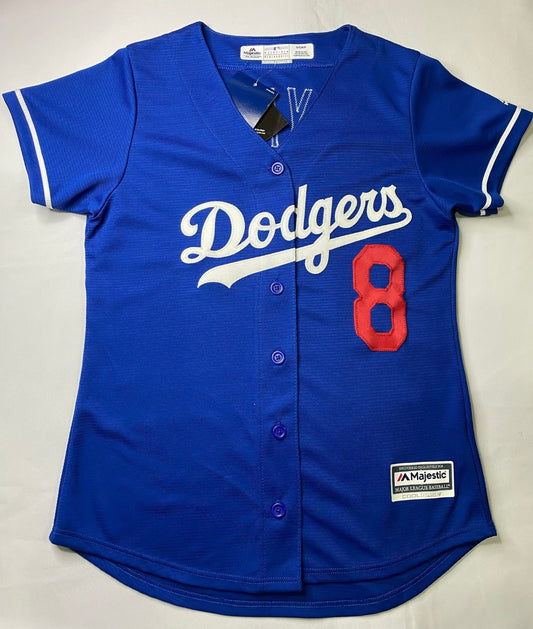 Los Angeles Dodgers MLB Majestic Kobe Bryant #8 Jersey for Women