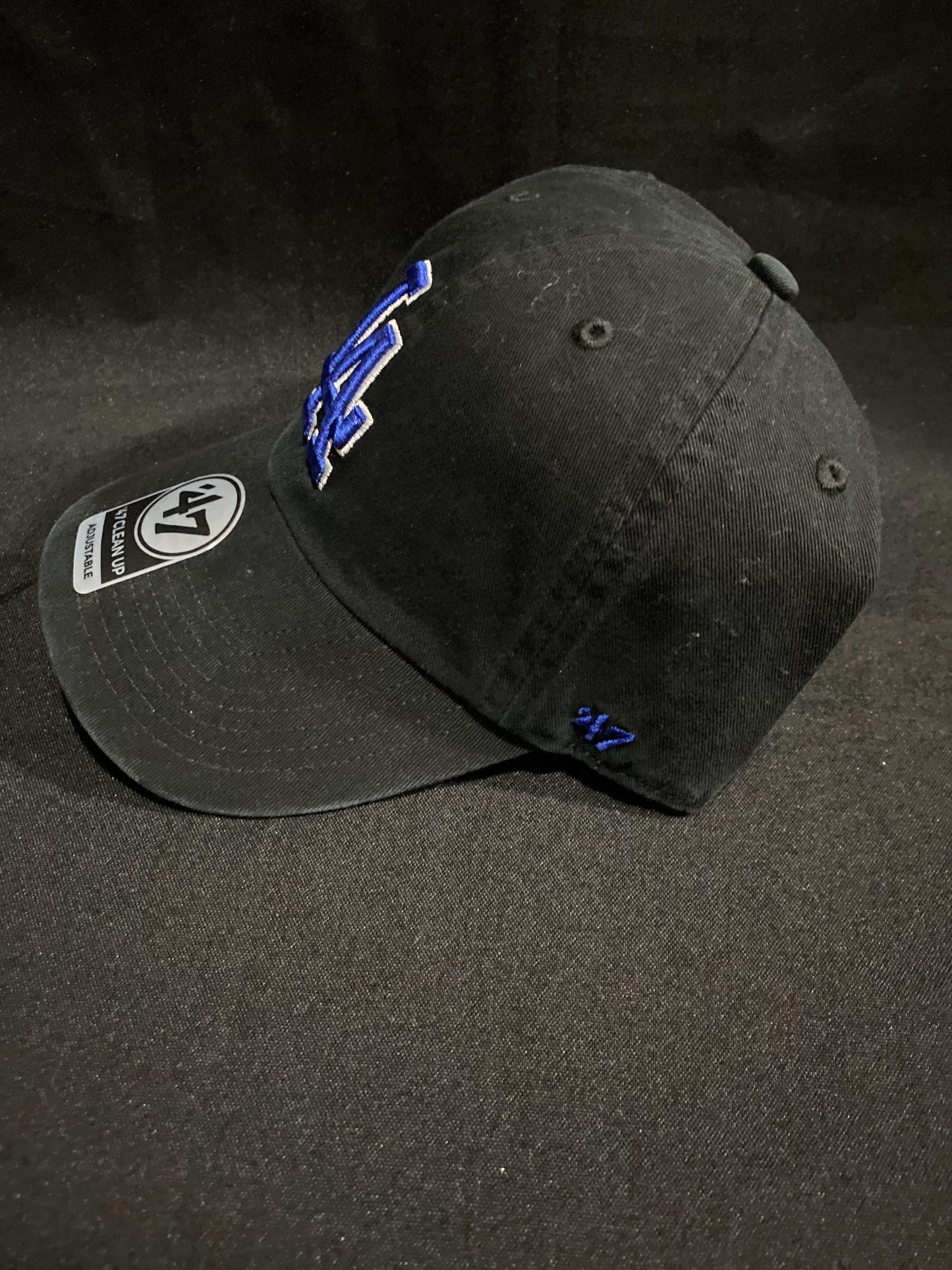 Los Angeles Dodgers MLB 47CleanUp Genuine Merchandise Black / Royal Blue Adjustable Hat