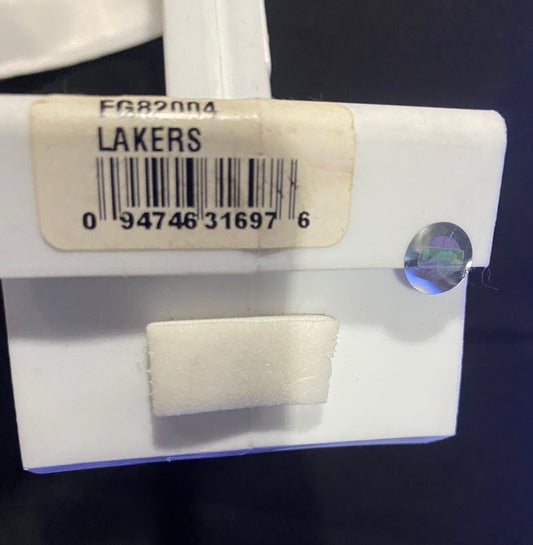 LA Lakers White Window Car Flag