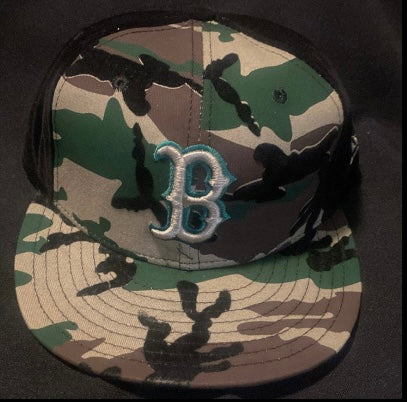 BOSTON RED SOX Black Camouflage Fitted Hat