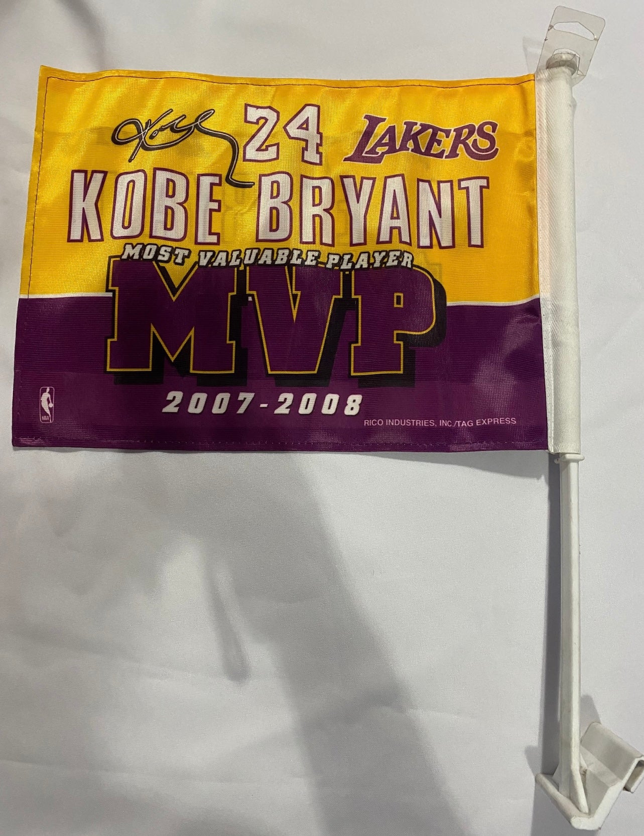 Los Angeles Lakers NBA Kobe Bryant MVP Window Car Flag