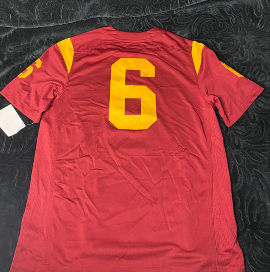 USC Trojans Nike #6 Authentic Stitched Jersey