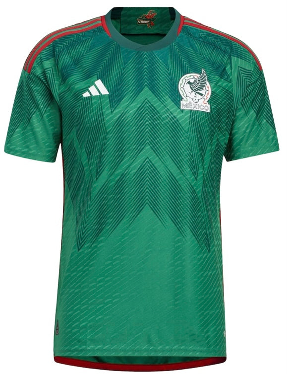 Mens Adidas Green Mexico National Team 2022-2023 Home Blank Authentic Jersey