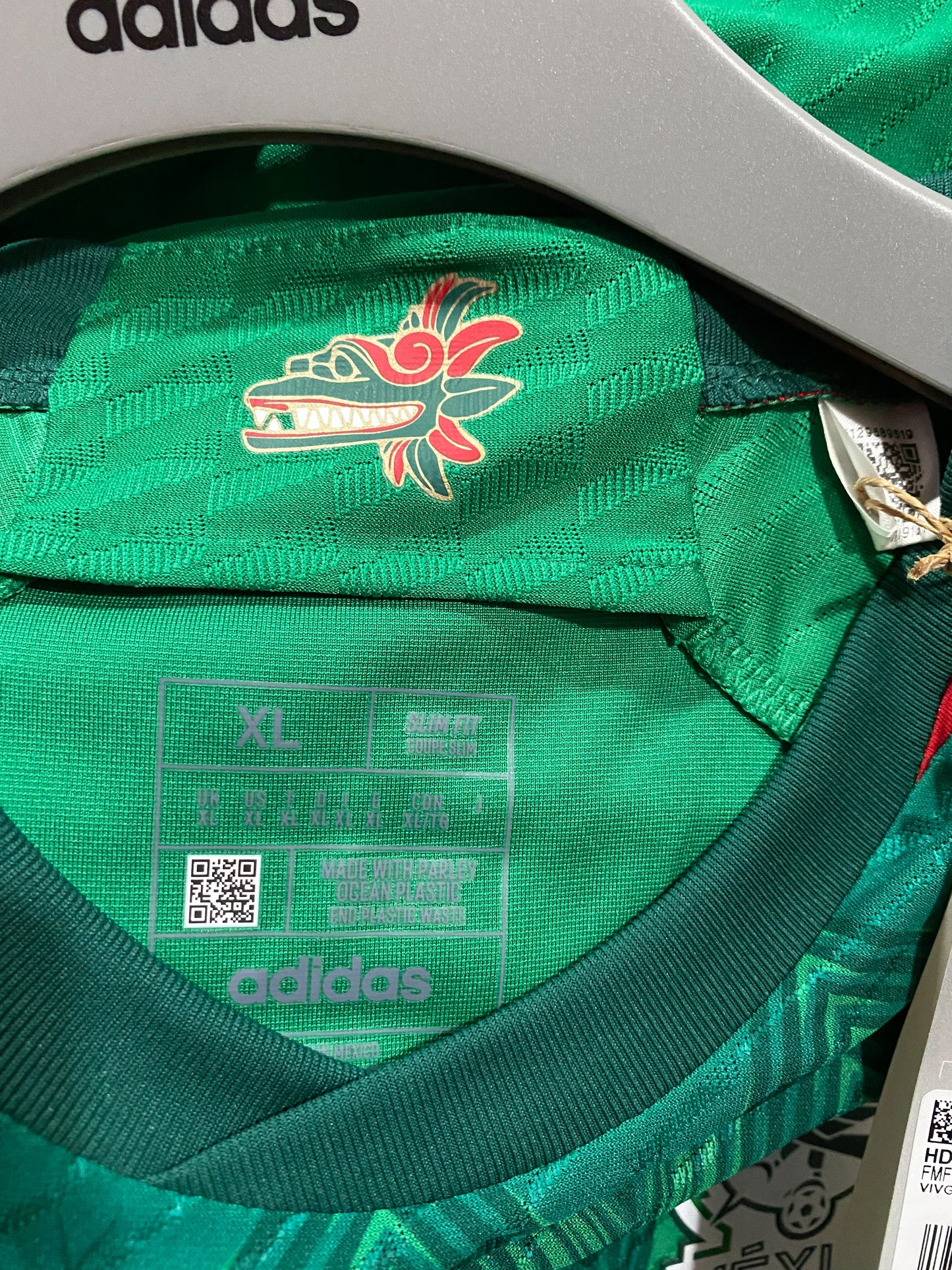 Mens Adidas Green Mexico National Team 2022-2023 Home Blank Authentic Jersey