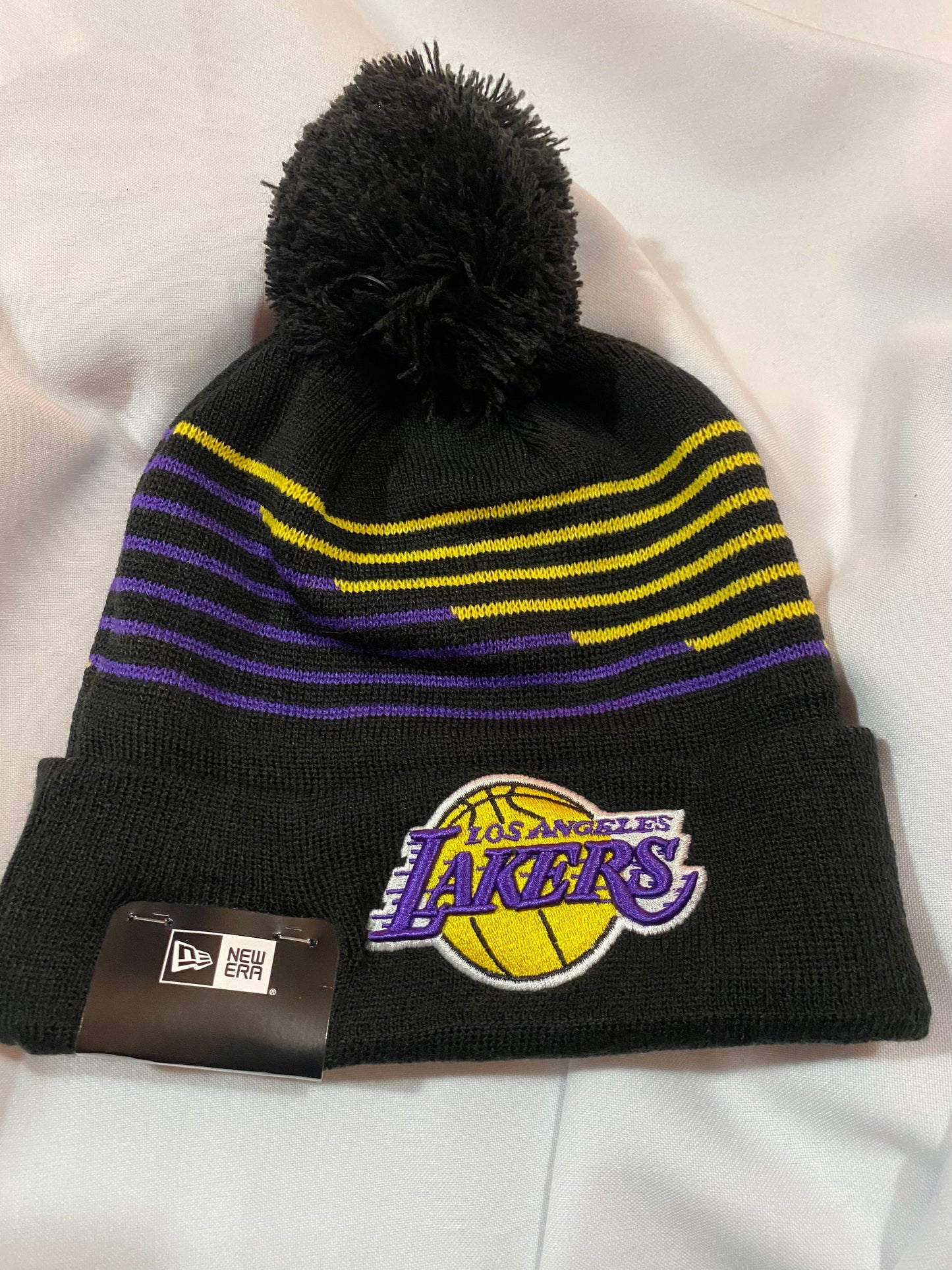 Los Angeles Lakers NBA New Era Beanie Black