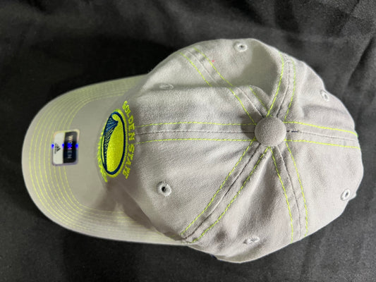 Golden State Warriors Adjustable Hat For Women Grey-Neon Lime