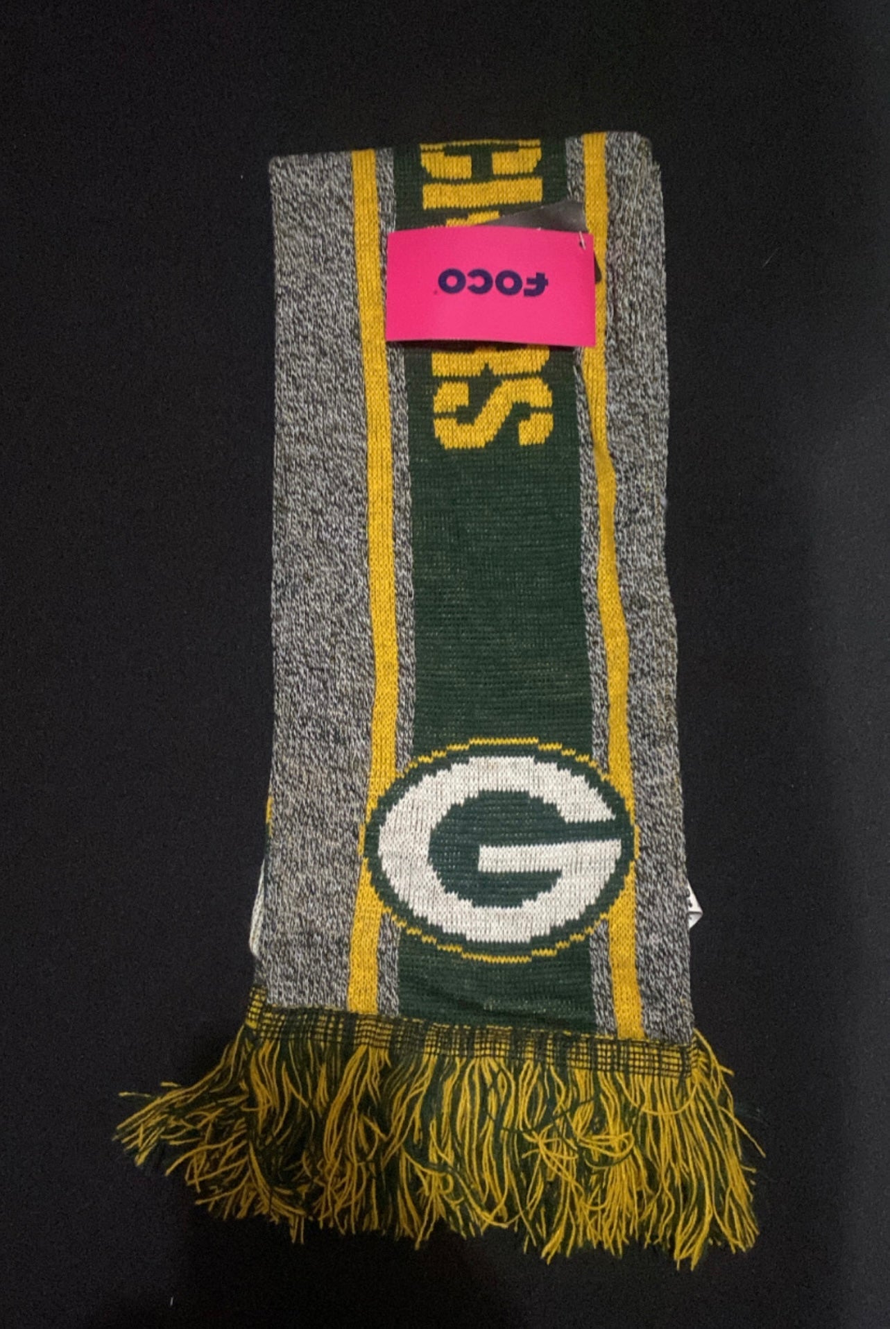 Green Bay Packers Collectible NFL Reversible Scarf Official Football Logo