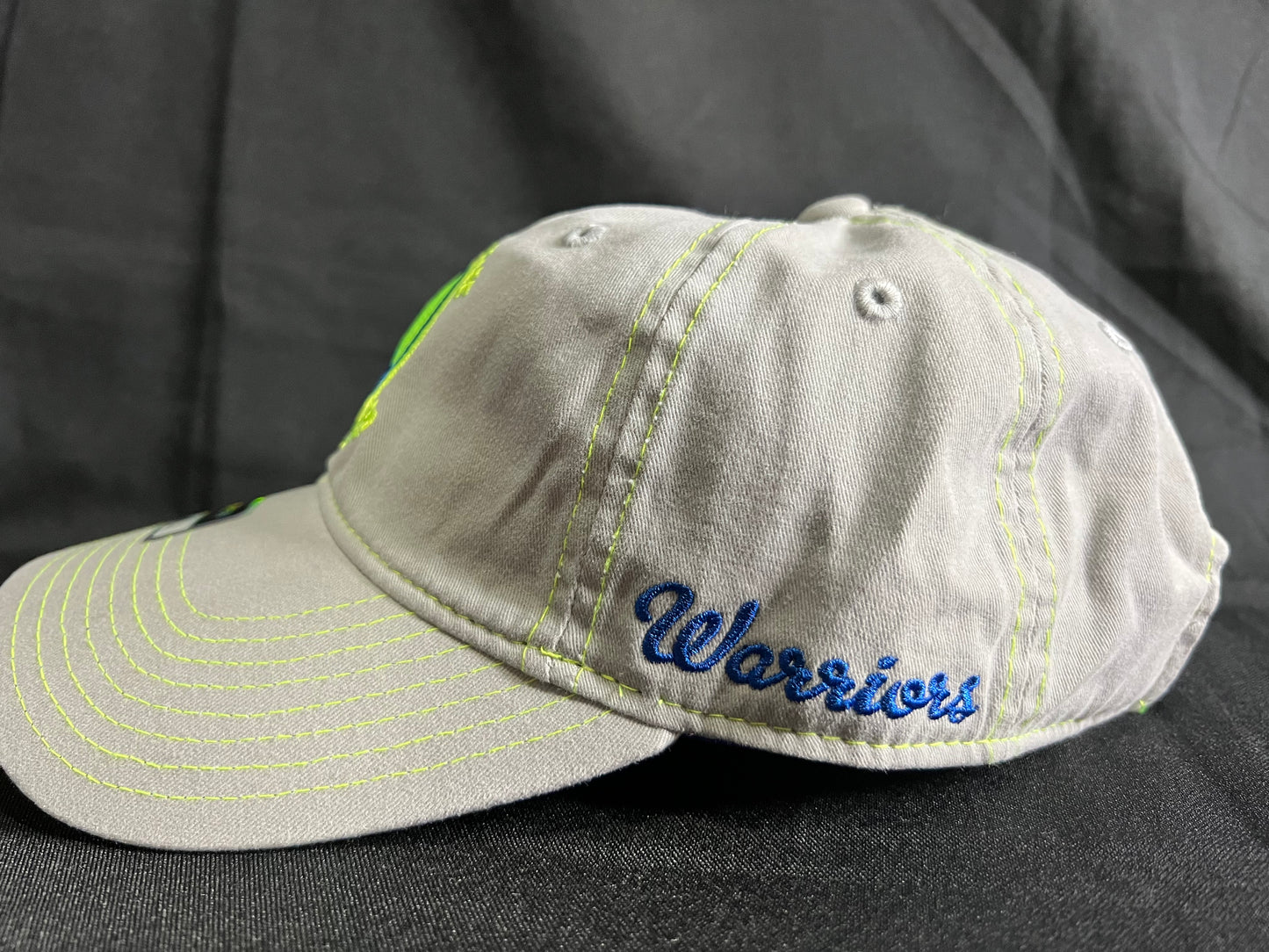 Golden State Warriors Adjustable Hat For Women Grey-Neon Lime