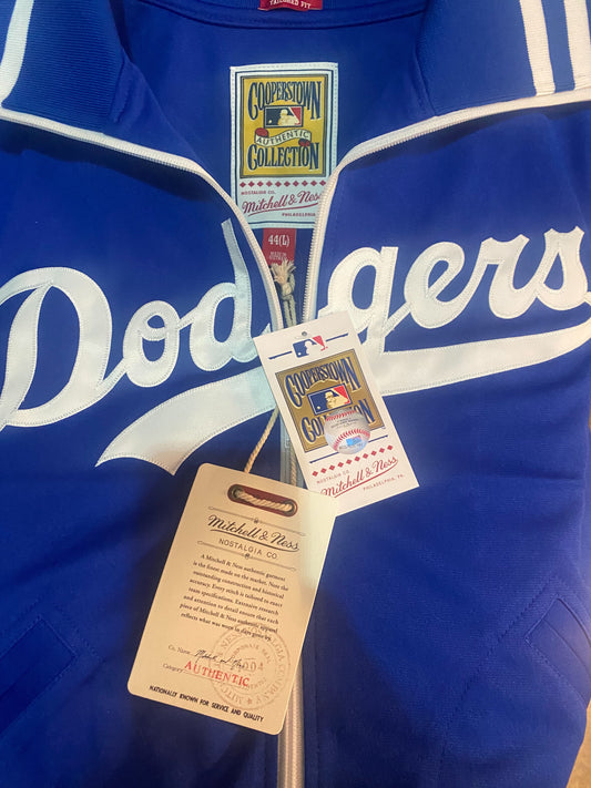 Los Angeles Dodgers Mitchell & Ness 1981 Batting Practice Polyester Royal Blue Jacket for Men