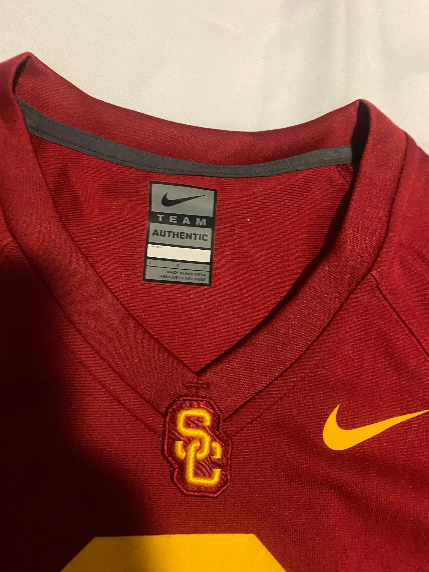 USC Trojans #9 Nike Authentic Heat Pressed Women Jersey