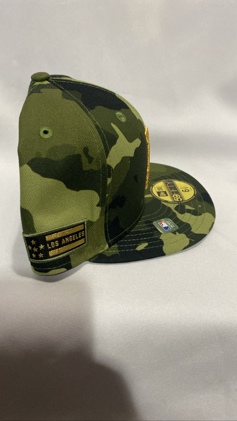 Los Angeles Dodgers 2022 MLB Armed Force Camouflage Fitted Hat