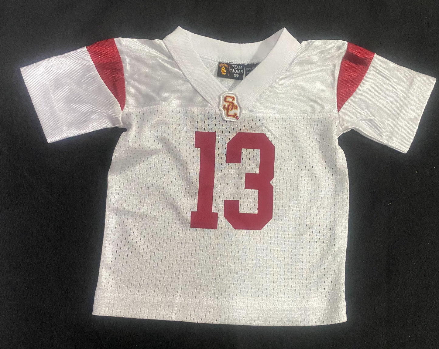 USC Trojans Collegiate Licensed Product #13 Youth White/Cardinal