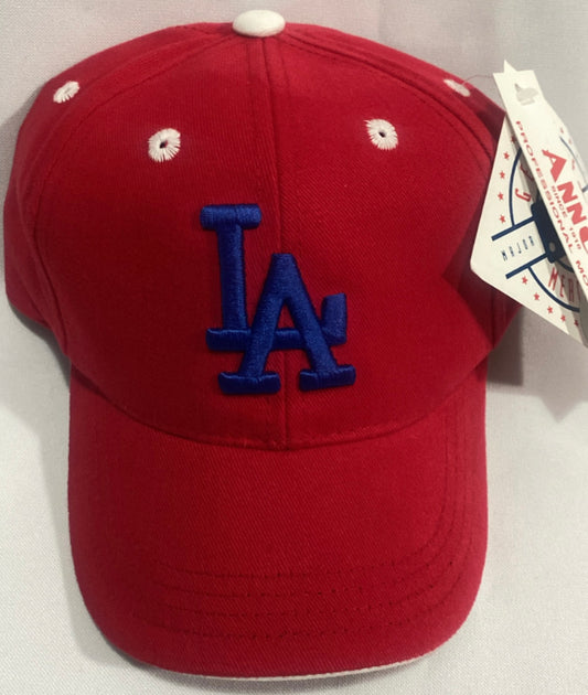 Los Angeles Dodgers MLB Genuine Merchandise Ann Co Red/Royal Blue Kids Adjustable Hat