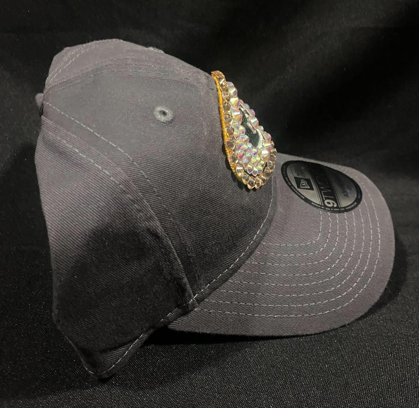 Green Bay Packers Adjustable Hat with Crystal Bedazzled Front Logo