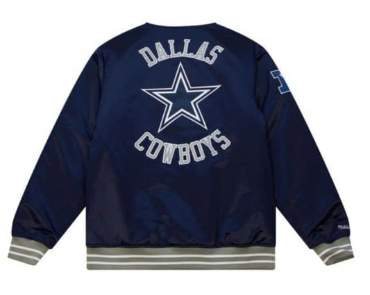 Dallas Cowboys NFL Mitchell & Ness Heavyweight Men’s Satin Jacket