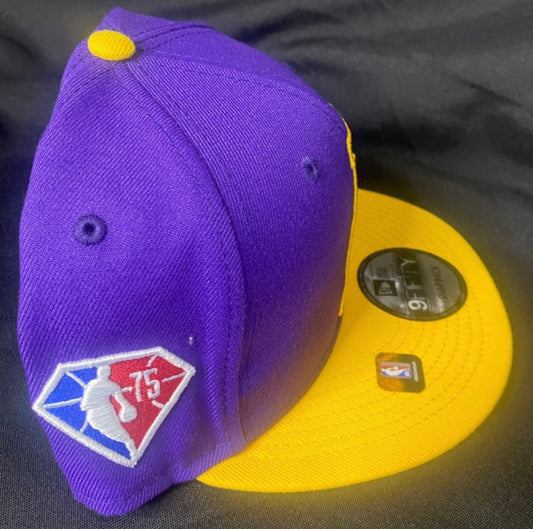 LA Lakers NBA SnapBack Purple/Yellow Visor