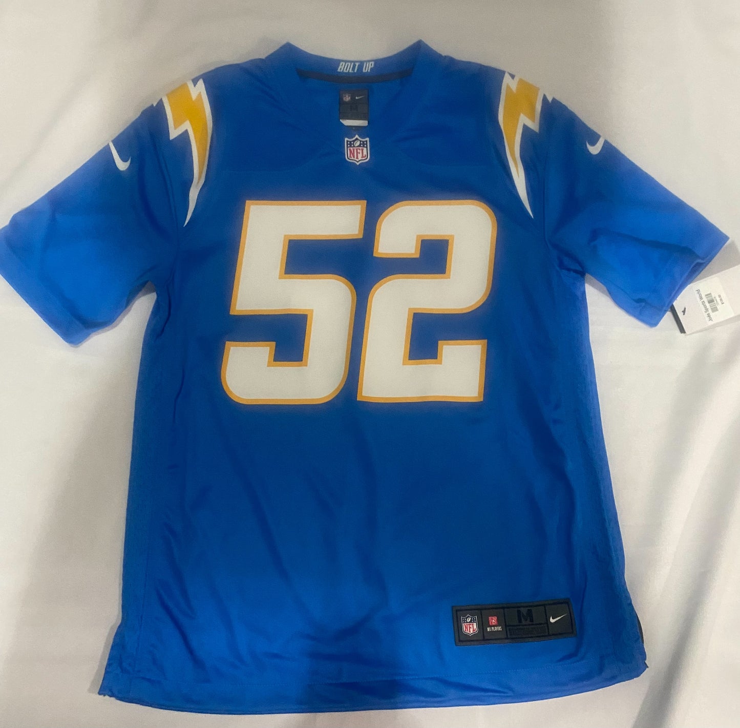 Los Angeles Chargers NFL Nike #52 Mack Printed Jersey for Men