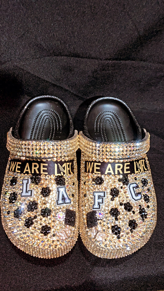 LAFC Bedazzled Crocs