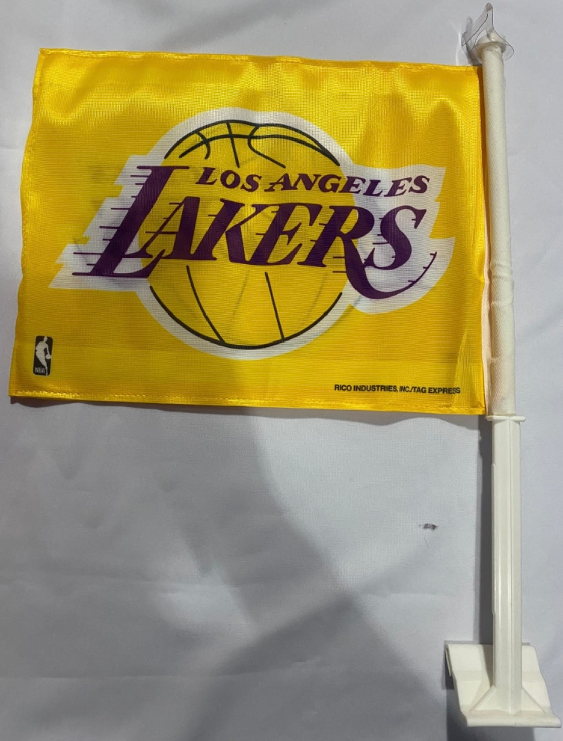 LA Lakers Gold Window Car Flag