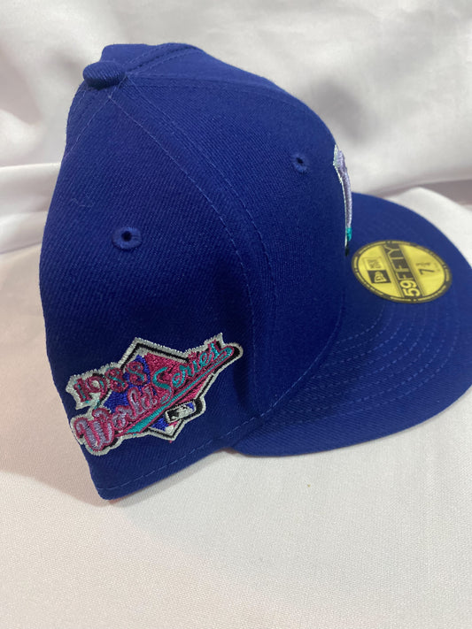 Los Angeles Dodgers MLB 59Fifty New Era 3D Multicolor Embroidery “1988 World Series” Patch Fitted Hat