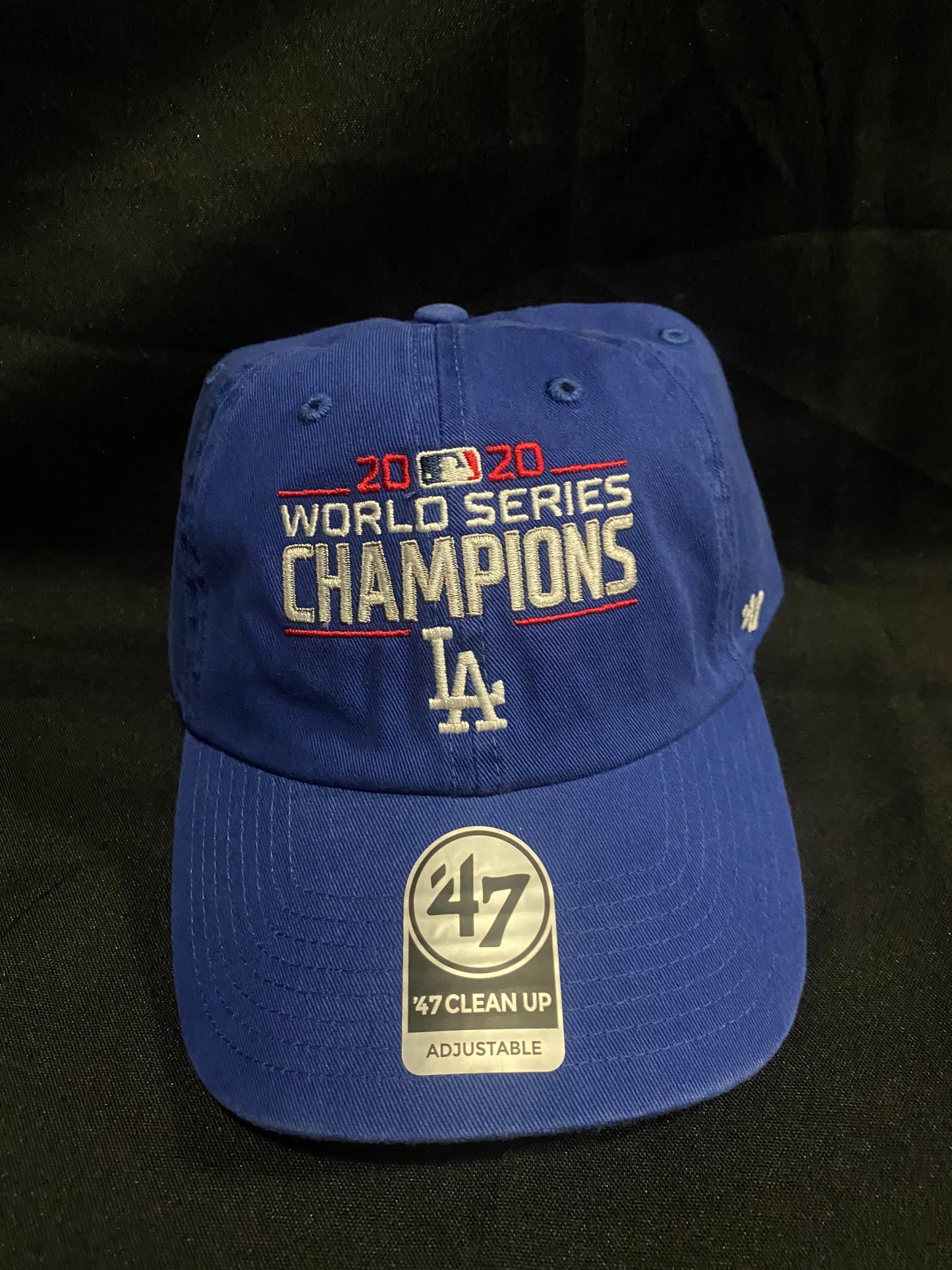 Los Angeles Dodgers MLB 2020 World Series Champions 47Clean Up Adjustable Hat