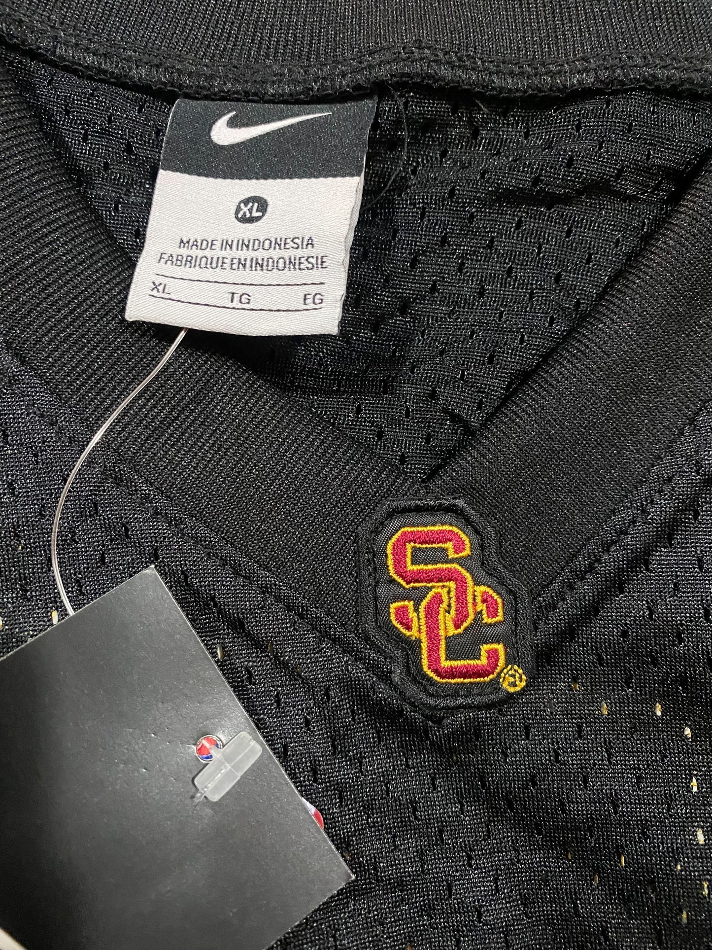 USC Trojans Vintage Nike Mesh Embroidered Black Jersey