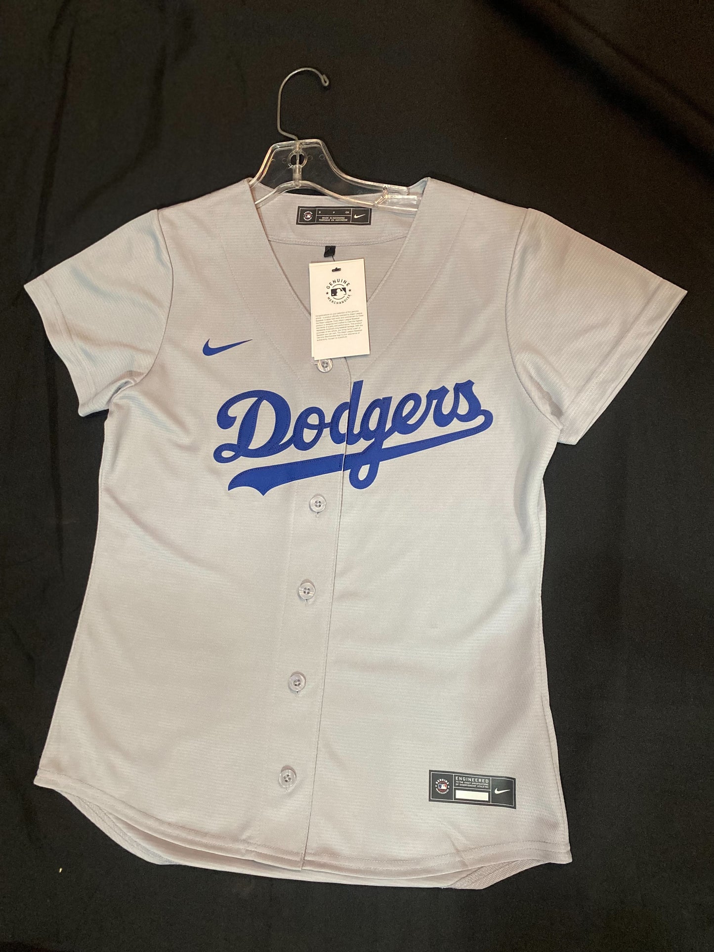 Los Angeles Dodgers Nike MLB #17 Ohtani Genuine Merchandise Authentic Replica Grey Women