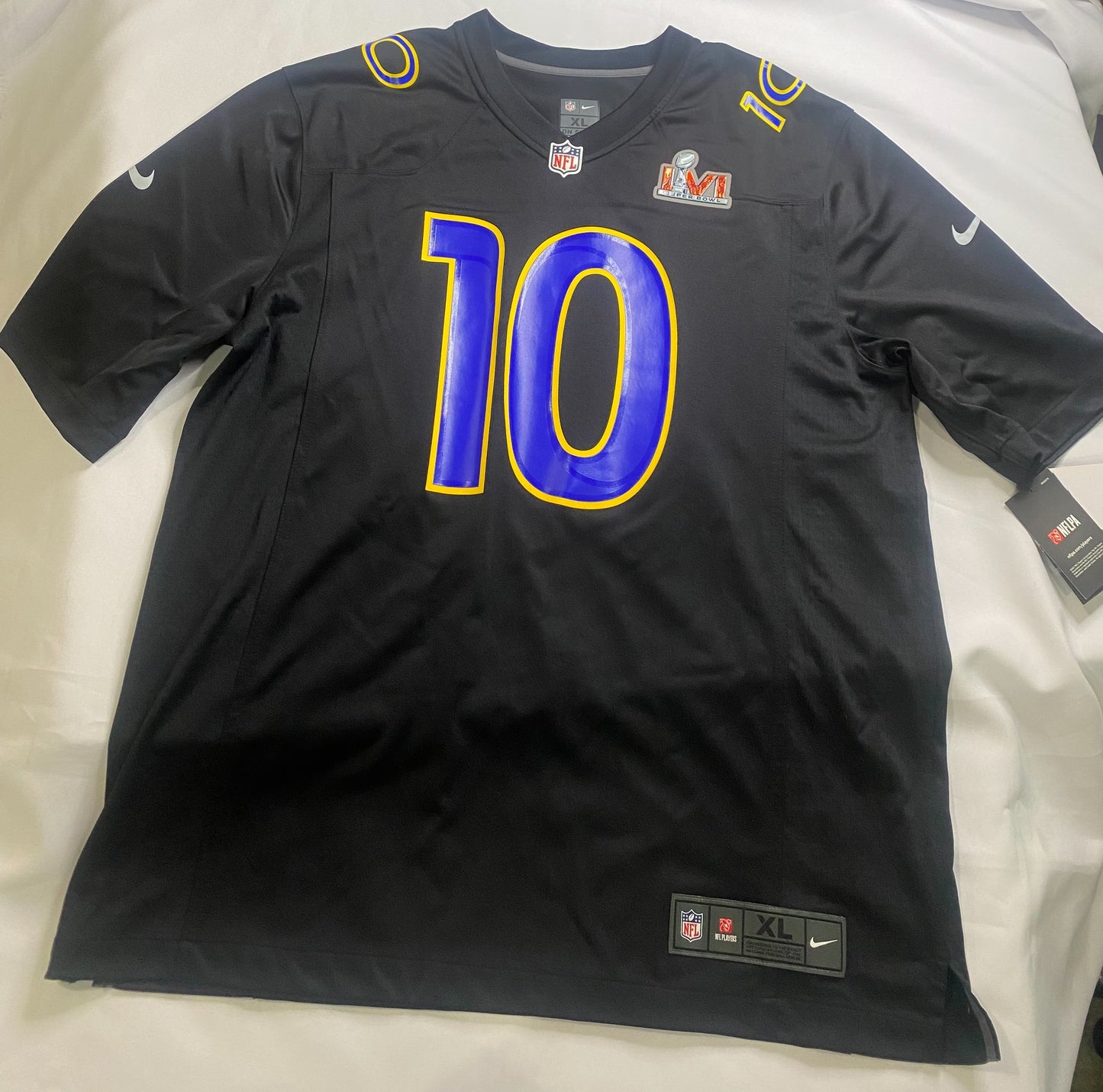 Los Angeles Rams #10 Kupp NFL Super Bowl Patch 2022 Men Replica Jersey