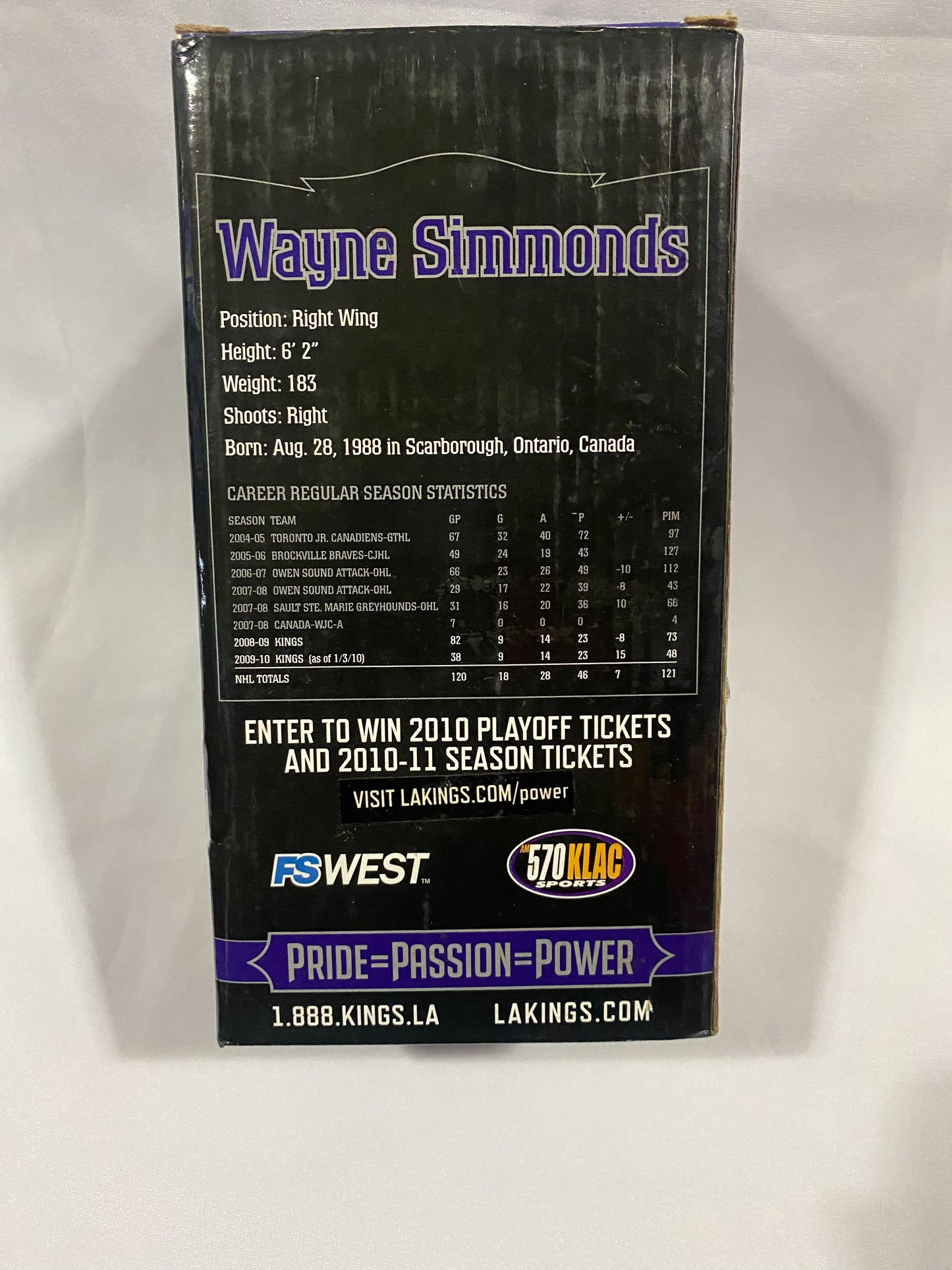 Los Angeles Kings Wayne Simmonds Bobble Head