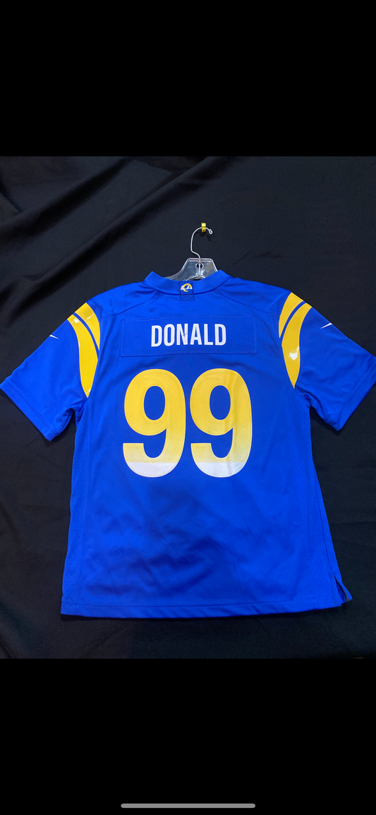 Los Angeles Rams #99 Donald Nike Youth Jersey With LVI Super Bowl Patch