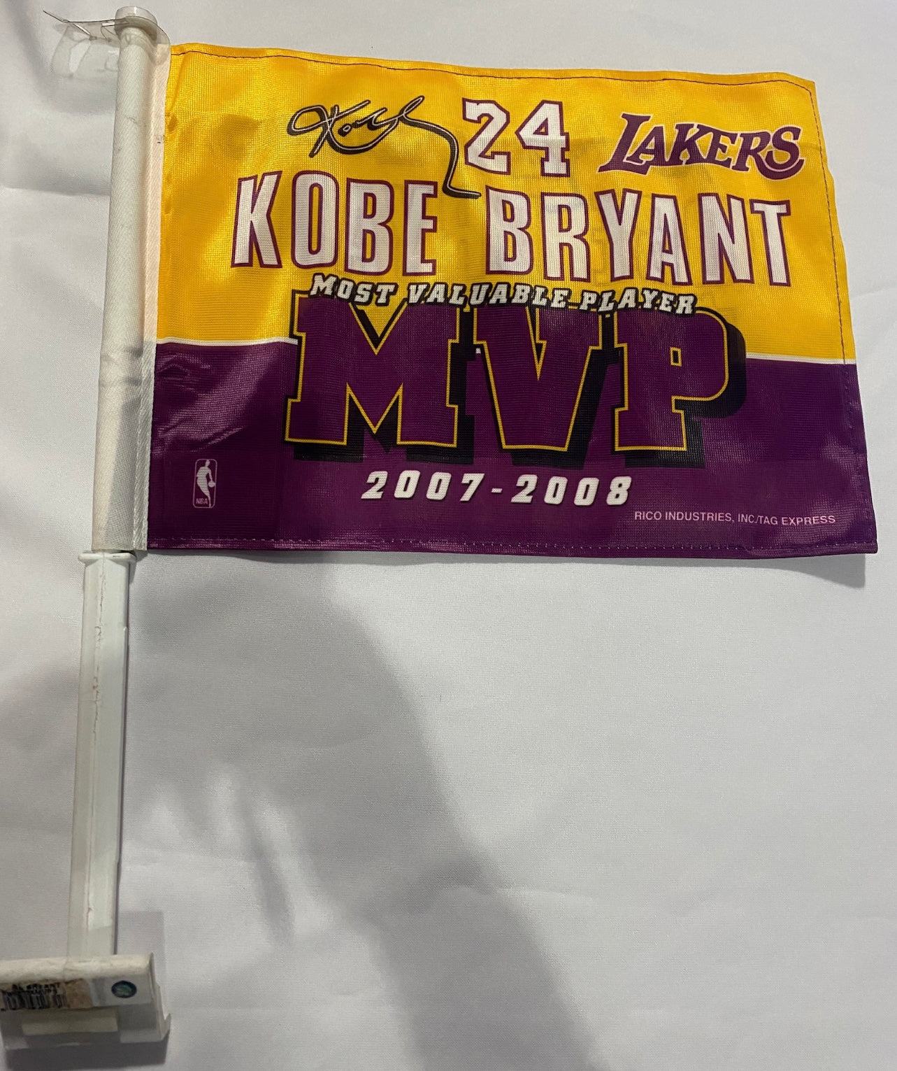 Los Angeles Lakers NBA Kobe Bryant MVP Window Car Flag