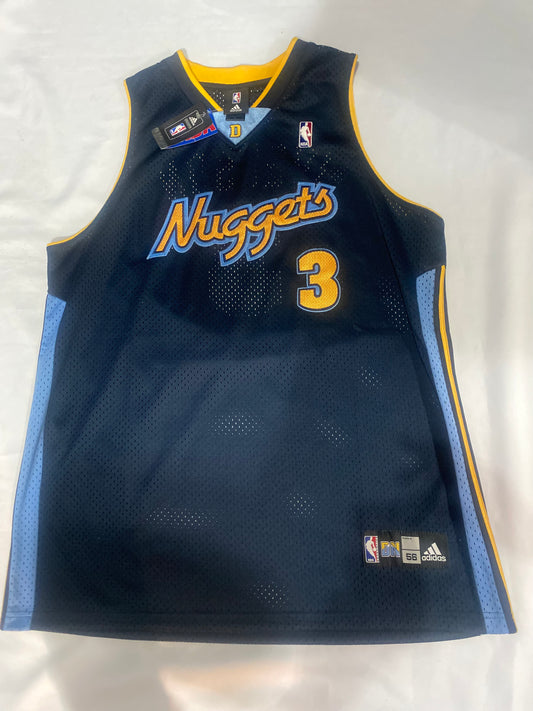 Denver Nuggets NBA Adidas #3 Iverson Men’s Throwback Jersey