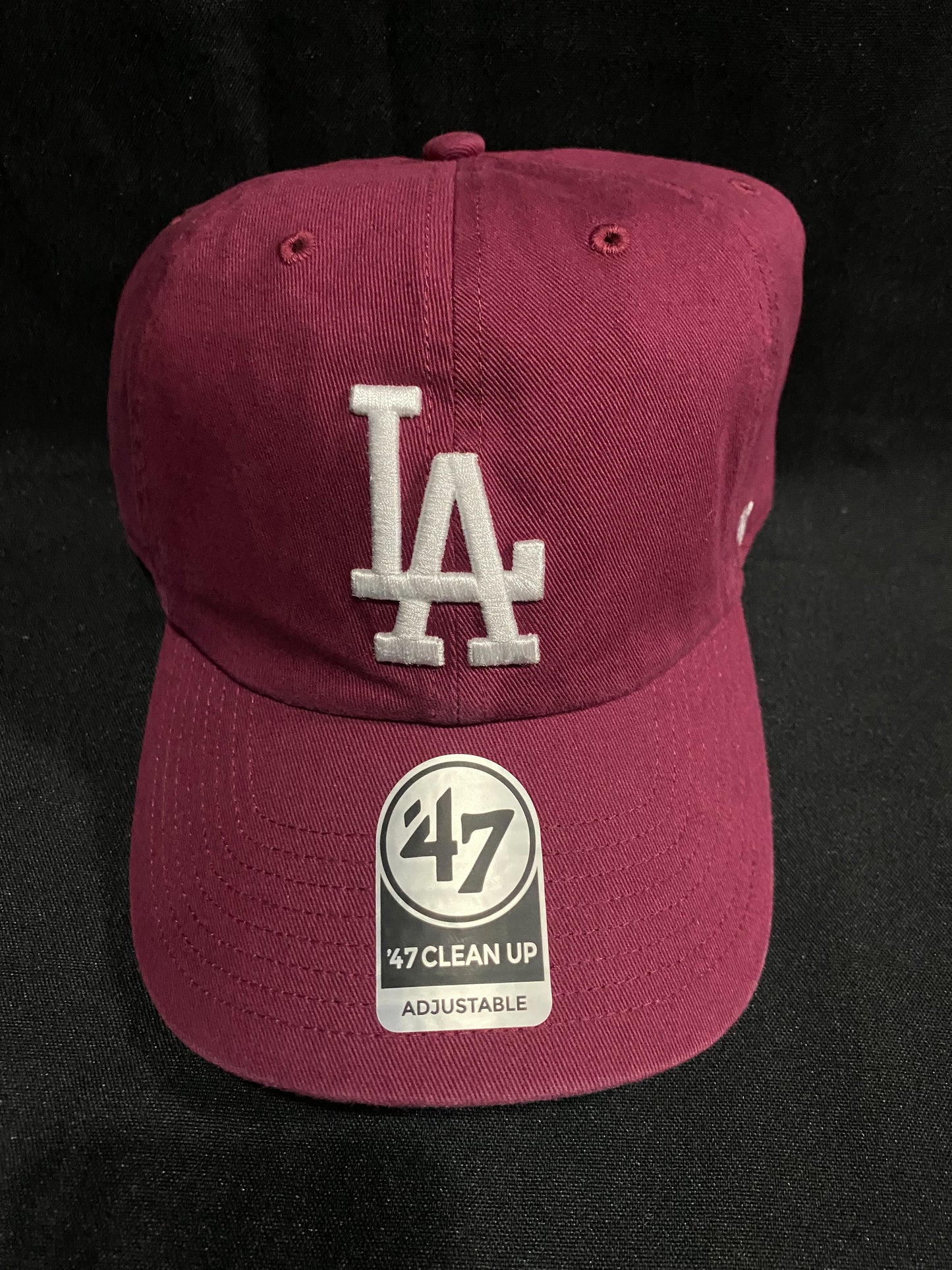 Los Angeles Dodgers ‘47CleanUp Adjustable Hat Cardinal