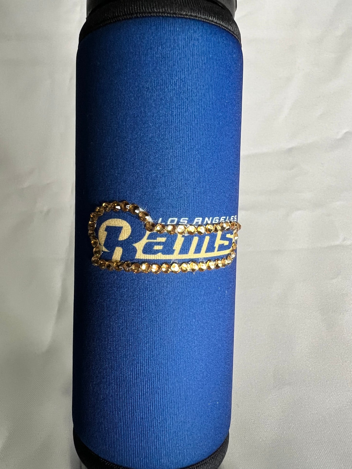 Los Angeles Dodgers Rams NFL Bedazzled Water Bottle