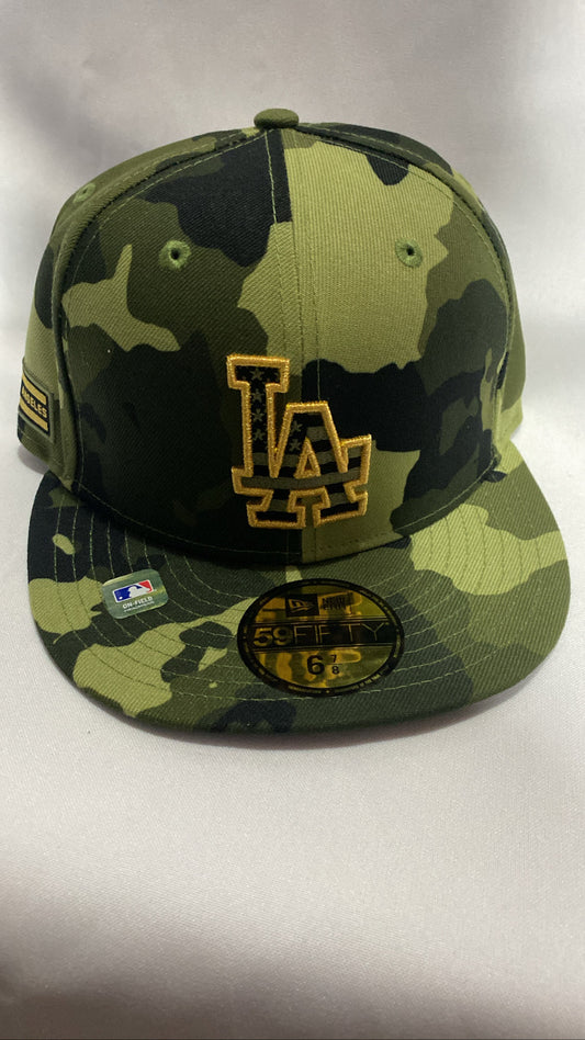 Los Angeles Dodgers 2022 MLB Armed Force Camouflage Fitted Hat