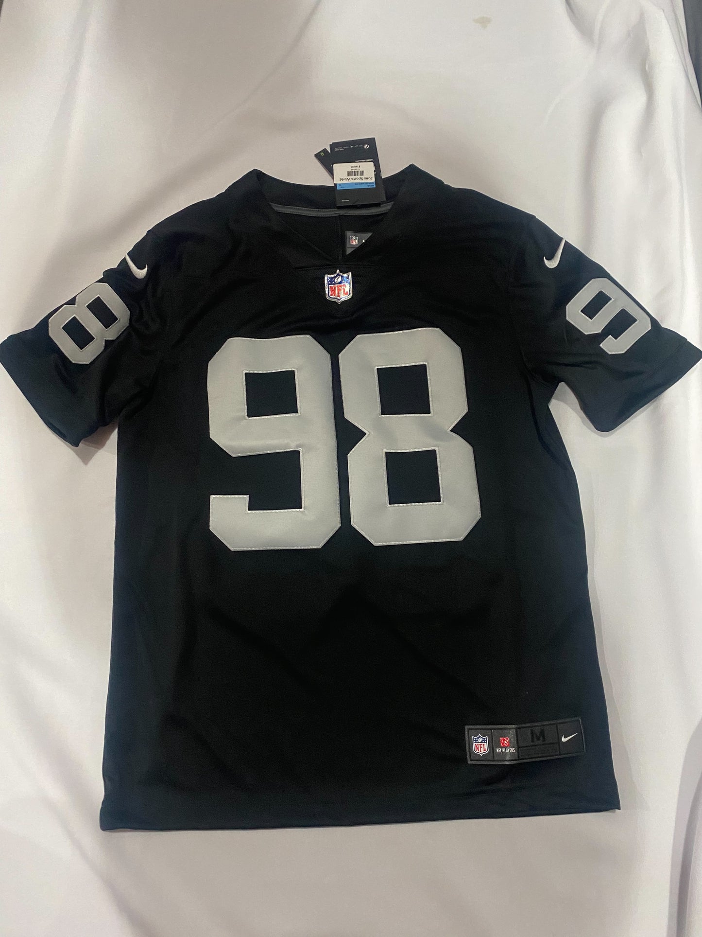 Las Vegas Raiders NFL #98 Crosby Nike Men Stitched Jersey