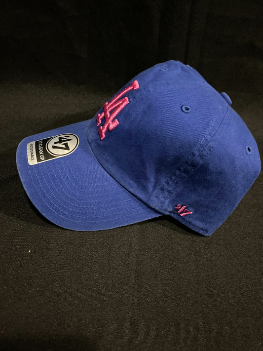 Los Angeles Dodgers ‘47CleanUp Adjustable Hat Faded Royal Blue