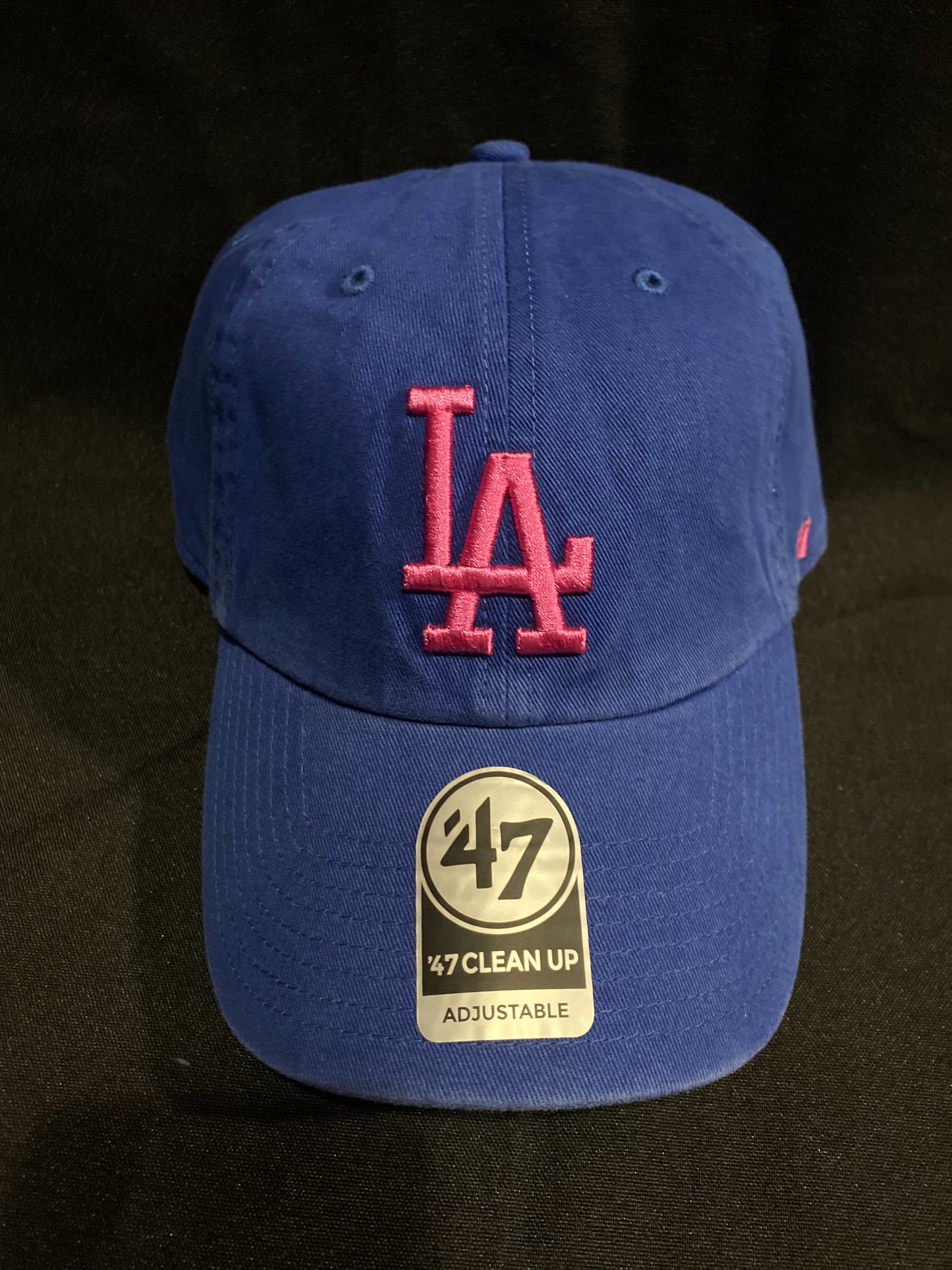 Los Angeles Dodgers ‘47CleanUp Adjustable Hat Faded Royal Blue