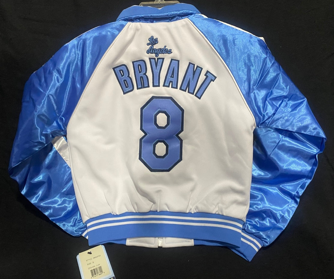 Los Angeles Lakers NBA #8 Kobe Bryant Vintage Satin Jacket for Women