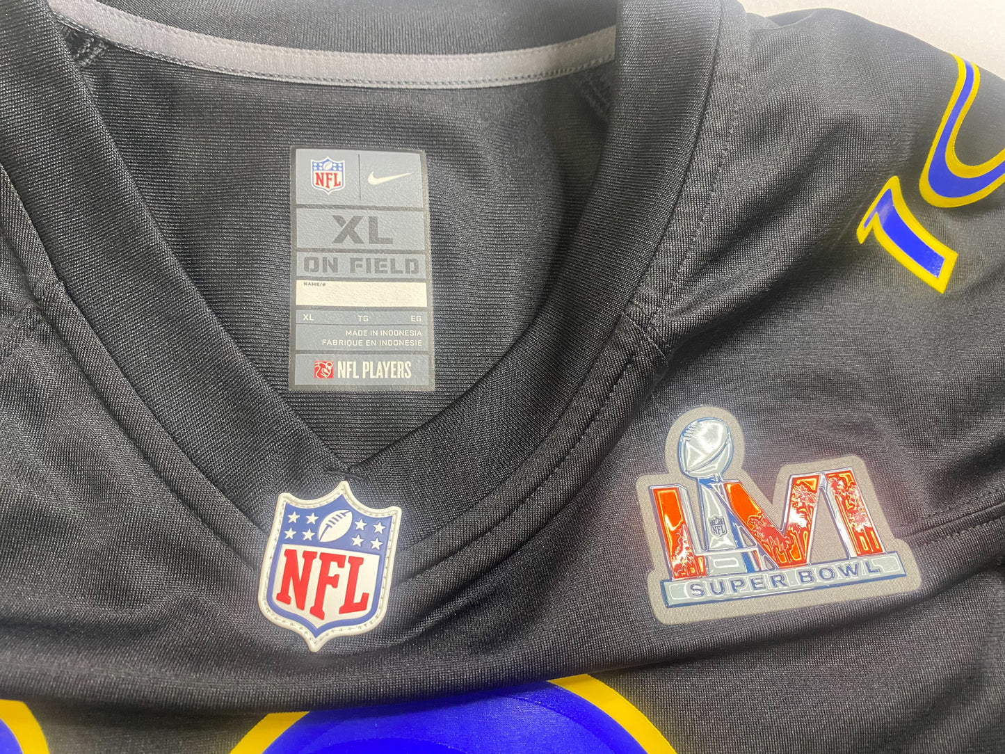 Los Angeles Rams #10 Kupp NFL Super Bowl Patch 2022 Men Replica Jersey