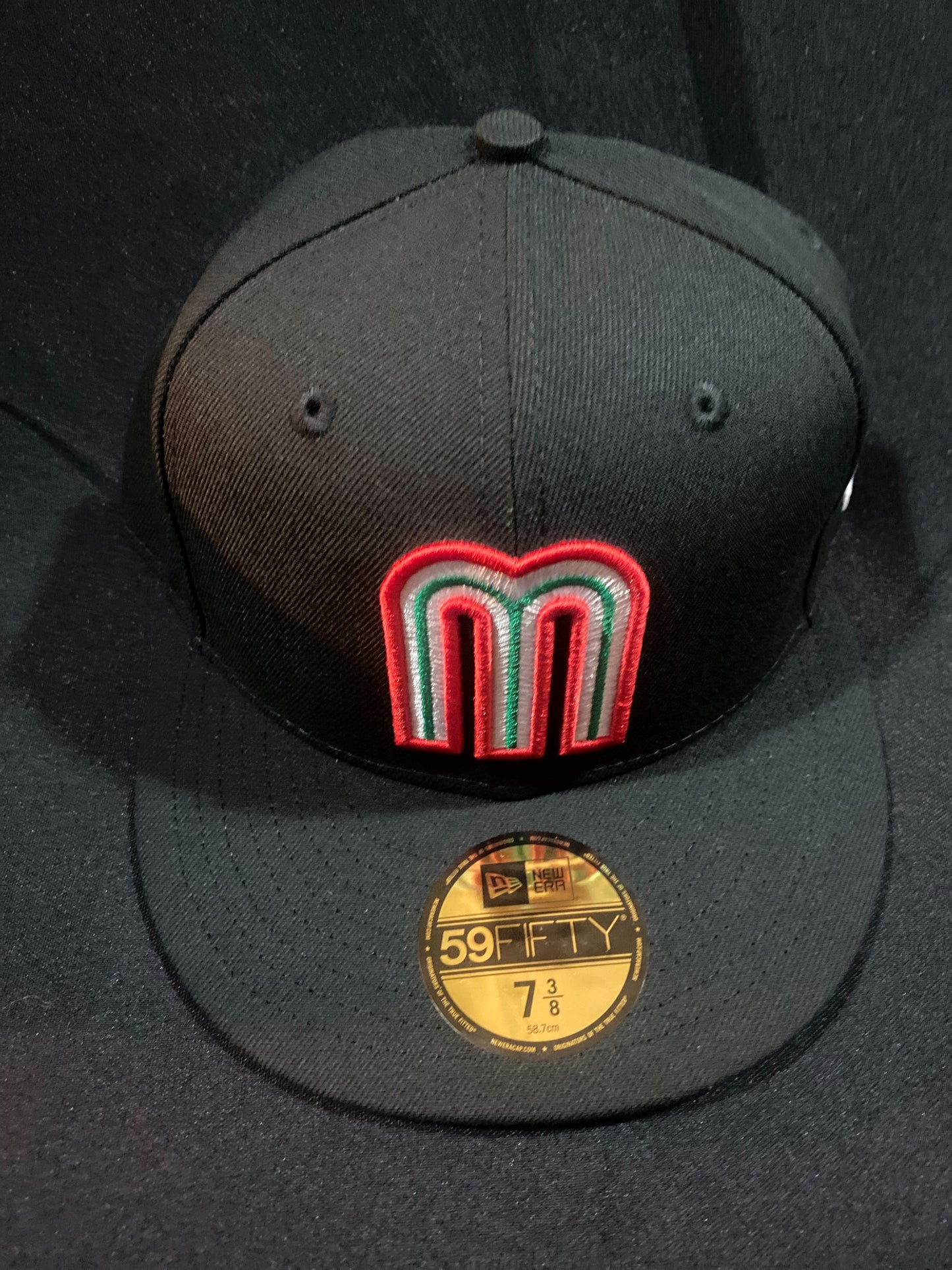 Mexico Fitted Hat Black