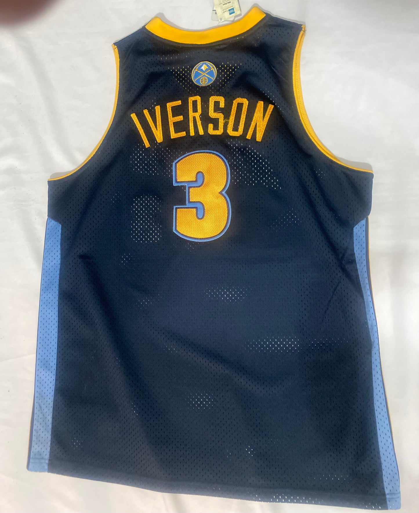 Denver Nuggets NBA Adidas #3 Iverson Men’s Throwback Jersey